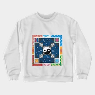 Elemental and Zodiac Mandala Crewneck Sweatshirt